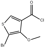 5-BROMO-4-METHOXYTHIOPHENE-3-CARBONYL CHLORIDE Structure