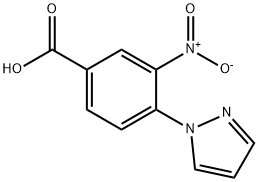3-nitro-4-(1H-pyrazol-1-yl)benzoic acid Structure