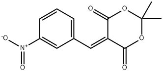 2,2-Dimethyl-5-(3-nitrobenzylidene)-1,3-dioxane-4,6-dione 구조식 이미지