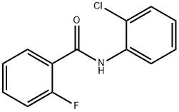 N-(2-클로로페닐)-2-플루오로벤자미드 구조식 이미지