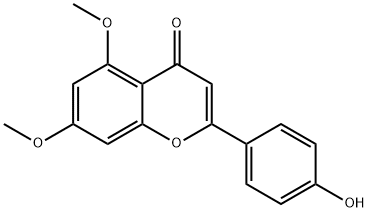 5,7-dimethoxy-4'-hydroxyflavone Structure