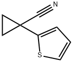 1-(thiophen-2-yl)cyclopropanecarbonitrile 구조식 이미지