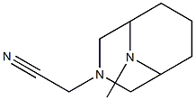 3,9-Diazabicyclo[3.3.1]nonane-3-acetonitrile,9-methyl-(8CI) 구조식 이미지