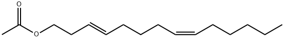 3,8-Tetradecadien-1-ol, acetate, (3E,8Z)- (9CI) Structure