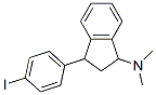 N,N-디메틸-3-(4'-요오도페닐)-1-인단아민 구조식 이미지