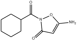 5-amino-2-(cyclohexylcarbonyl)isoxazol-3(2H)-one Structure