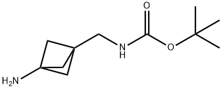 tert-butyl N-({3-aminobicyclo[1.1.1]pentan-1-yl}methyl)carbamate Structure