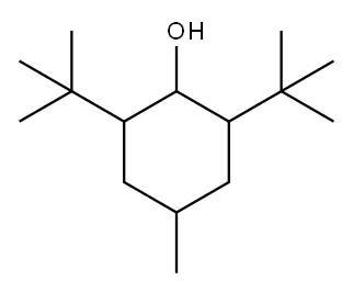 2,6-Bis-tert-butyl-4-methylcyclohexanol Structure
