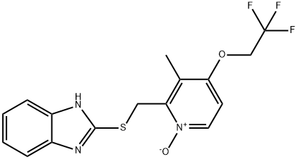 2-[[[4-(2,2,2-Trifluoroethoxy)-3-Methyl-1-oxopyridin-2-yl]Methyl]sulfanyl]-1H-benziMidazole Structure