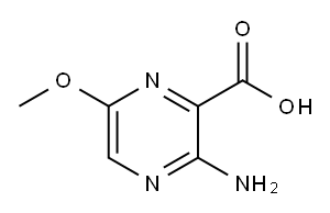 3-AMINO-6-METHOXYPYRAZINE-2-CARBOXYLIC ACID Structure