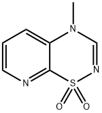 4H-Pyrido[3,2-e]-1,2,4-thiadiazine,4-methyl-,1,1-dioxide(9CI) 구조식 이미지