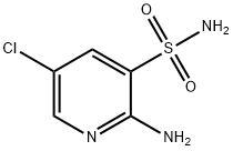 2-아미노-5-클로로-3-피리딘설포나미드 구조식 이미지