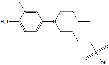 4-[(4-amino-m-tolyl)butylamino]butane-1-sulphonic acid Structure