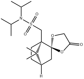 (S)-CAMPHORSULFONIC ACID DIISOPROPYLAMIDE GLYCOLATE ACETAL 구조식 이미지