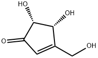 2-Cyclopenten-1-one, 4,5-dihydroxy-3-(hydroxymethyl)-, (4R-cis)- (9CI) Structure