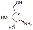 3-Cyclopentene-1,2-diol,5-amino-3-(hydroxymethyl)-,[1S-(1alpha,2alpha,5beta)]-(9CI) 구조식 이미지