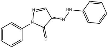 1-Phenyl-4-(2-phenylhydrazono)-1H-pyrazole-5-one 구조식 이미지