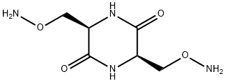(3R,6R)-3,6-Bis[(aminooxy)methyl]-2,5-piperazinedione 구조식 이미지