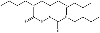 TETRA-N-BUTYLTHIURAM DISULFIDE 구조식 이미지