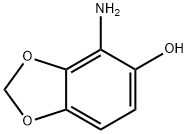 1,3-Benzodioxol-5-ol,  4-amino- Structure