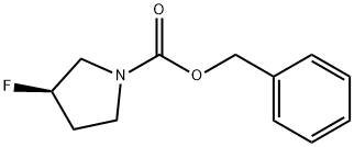 N-Cbz-3(R)-플루오로피롤리딘 구조식 이미지