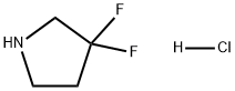 3,3-DIFLUOROPYRROLIDINE HYDROCHLORIDE 구조식 이미지