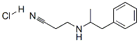 3-[(1-methyl-2-phenyl)ethylamino]propiononitrile hydrochloride Structure