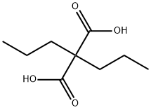 2,2-Dipropylmalonic acid 구조식 이미지