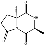 Pyrrolo[1,2-a]pyrazine-1,4,6(7H)-trione, tetrahydro-3-methyl-, (3S,8aS)- (8CI) 구조식 이미지