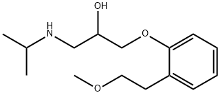 2-Propanol, 1-[2-(2-methoxyethyl)phenoxy]-3-[(1-methylethyl)amino]- 구조식 이미지