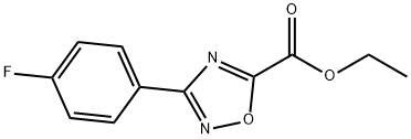1,2,4-OXADIAZOLE-5-CARBOXYLIC ACID, 3-(4-FLUOROPHENYL)-, ETHYL ESTER Structure