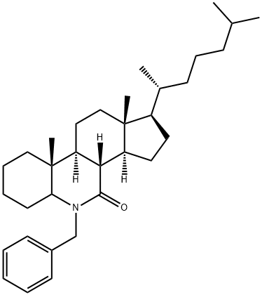 6-Benzyl-6-azacholestan-7-one Structure