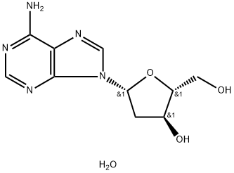 2'-Deoxyadenosine monohydrate 구조식 이미지