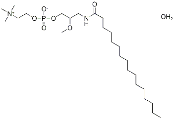 RAC-2-METHOXY-3-HEXADECANAMIDO-1-PROPYL PHOSPHOCHOLINE Structure