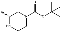 (R)-1-Boc-3-methylpiperazine 구조식 이미지