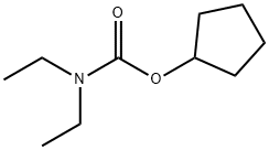 Carbamic acid, diethyl-, cyclopentyl ester (8CI) Structure