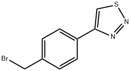 4-[4-(BROMOMETHYL)PHENYL]-1,2,3-THIADIAZOLE 구조식 이미지