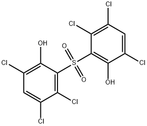 PHENOL,2,2'-SULFONYLBIS[3,4,6-TRICHLORO]- 구조식 이미지