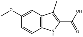 5-메톡시-3-메틸-1H-인돌-2-카르복실산 구조식 이미지