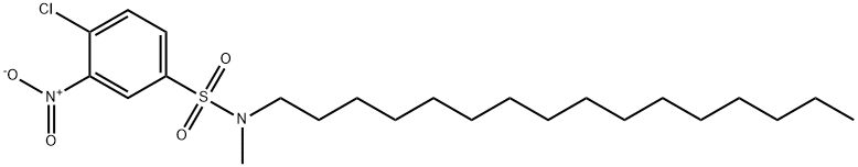 4-클로로-N-헥사데실-N-메틸-3-니트로벤젠술폰아미드 구조식 이미지