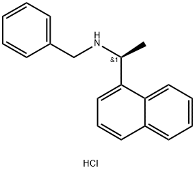 (S)-N-BENZYL-1-(1-NAPHTHYL)ETHYLAMINE HYDROCHLORIDE 구조식 이미지