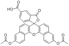 5(6)-CARBOXYNAPHTHOFLUORESCEIN DIACETATE Structure