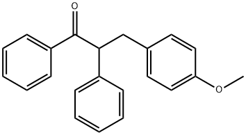 3-(4-Methoxyphenyl)-1,2-diphenyl-1-propanone Structure