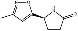 2-Pyrrolidinone,5-(3-methyl-5-isoxazolyl)-,(S)-(9CI) 구조식 이미지