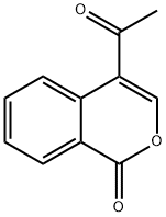 4-acetylisochromen-1-one Structure