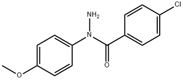 4-chloro-1'-(4-methoxyphenyl)benzohydrazide  구조식 이미지