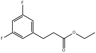 3-(3,5-DIFLUORO-PHENYL)-PROPIONIC ACID ETHYL ESTER Structure