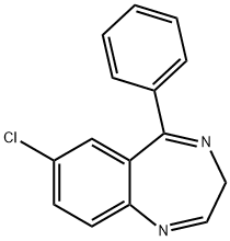7-Chloro-5-phenyl-3H-1,4-benzodiazepine Structure