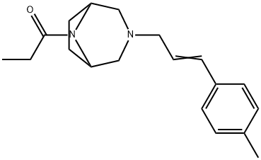 3-[3-(p-Methylphenyl)allyl]-8-propionyl-3,8-diazabicyclo[3.2.1]octane Structure