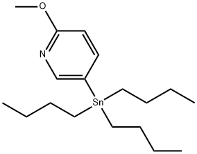 2-Methoxy-5-(tributylstannyl)pyridine 구조식 이미지